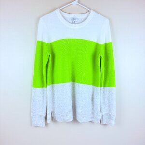 J.Crew Colorblock Crewneck Soft Yarn Sweater Size S